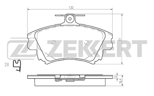 Brake Pad Set, disc brake (BS-2230)