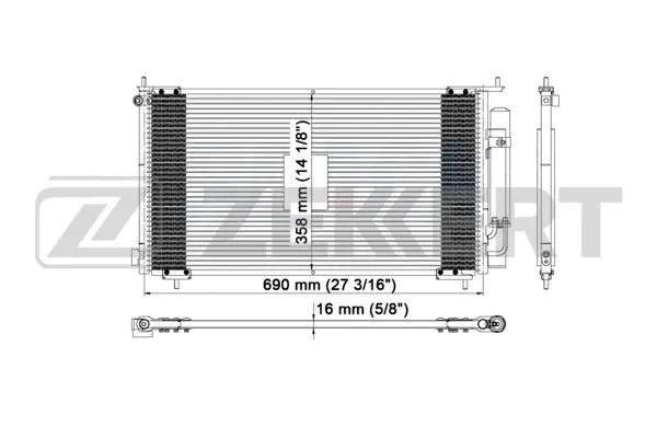 Condenser, air conditioning (MK-3042)