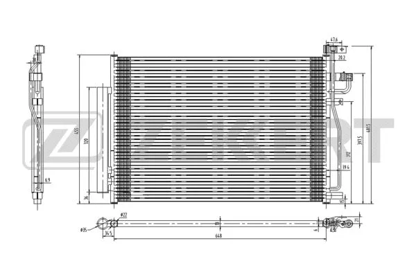 Condenser, air conditioning (MK-3167)