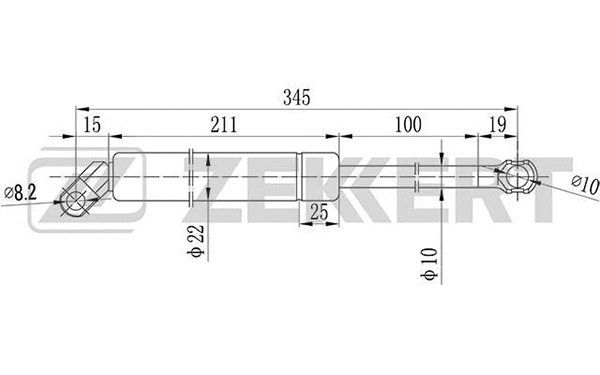 Gas Spring, boot/cargo area (GF-1424)