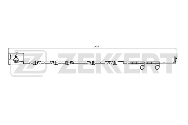 Warning Contact, brake pad wear (BS-8112)