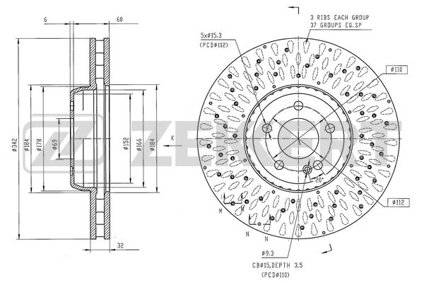 Brake Disc (BS-6550)