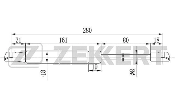 Gas Spring, boot/cargo area (GF-1609)