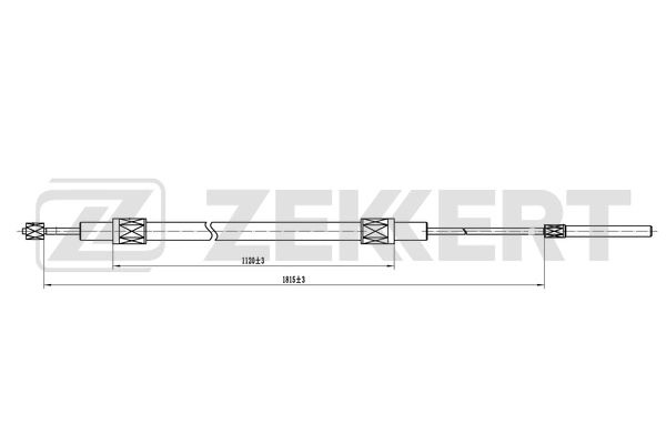 Cable Pull, parking brake (BZ-1340)