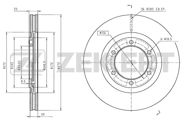 Brake Disc (BS-6347)