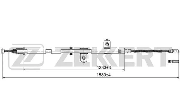 Cable Pull, parking brake (BZ-1037)