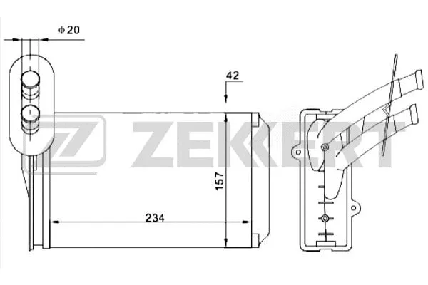 Heat Exchanger, interior heating (MK-5013)