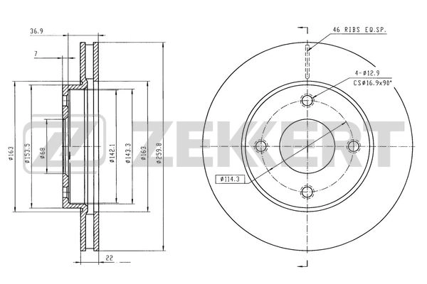 Brake Disc (BS-6556)