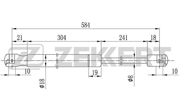 Gas Spring, bonnet (GF-2081)