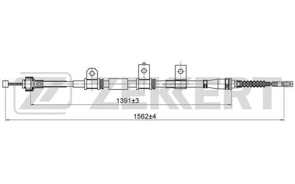 Cable Pull, parking brake (BZ-1050)