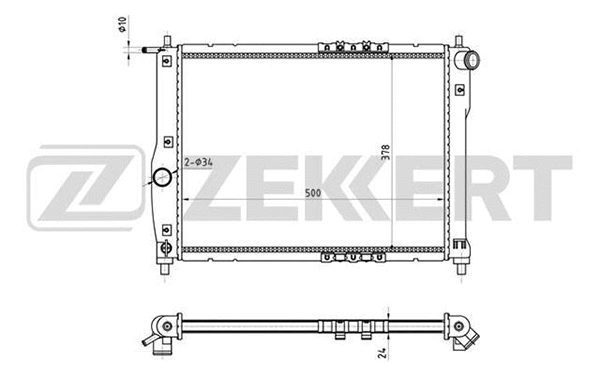 Radiator, engine cooling (MK-1115)