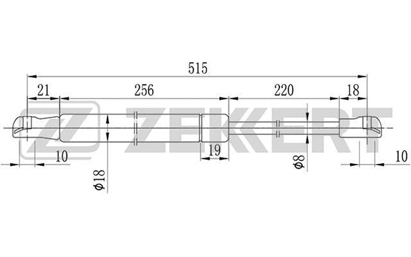 Gas Spring, boot/cargo area (GF-1032)