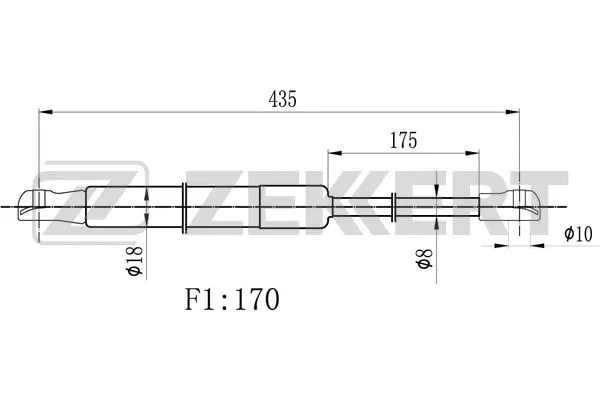 Gas Spring, boot/cargo area (GF-2024)