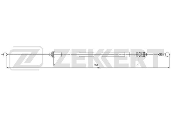 Cable Pull, parking brake (BZ-1100)