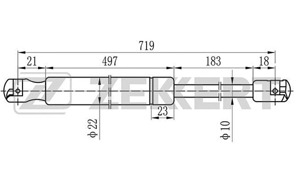Gas Spring, boot/cargo area (GF-2001)