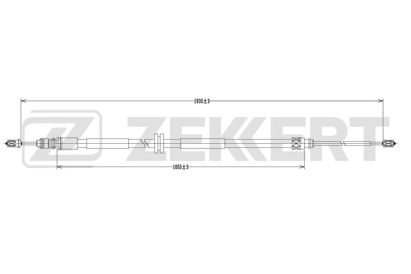 Cable Pull, parking brake (BZ-1231)