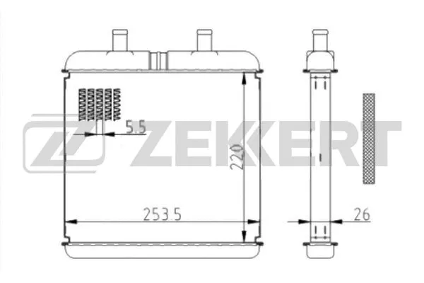 Heat Exchanger, interior heating (MK-5134)