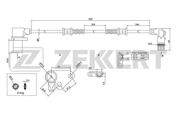 Sensor, wheel speed (SE-6136)