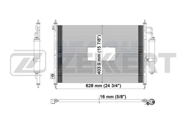 Condenser, air conditioning (MK-3009)