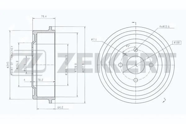 Brake Drum (BS-5555)
