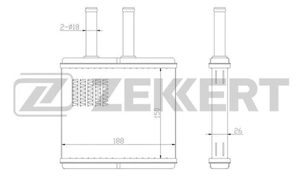 Heat Exchanger, interior heating (MK-5012)