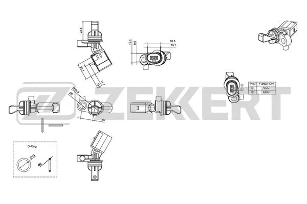 Sensor, wheel speed (SE-6030)