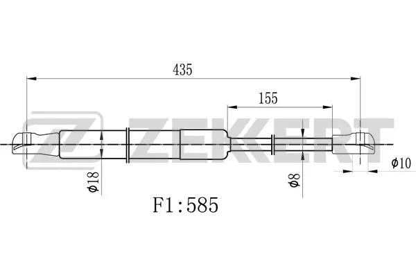 Gas Spring, boot/cargo area (GF-1777)