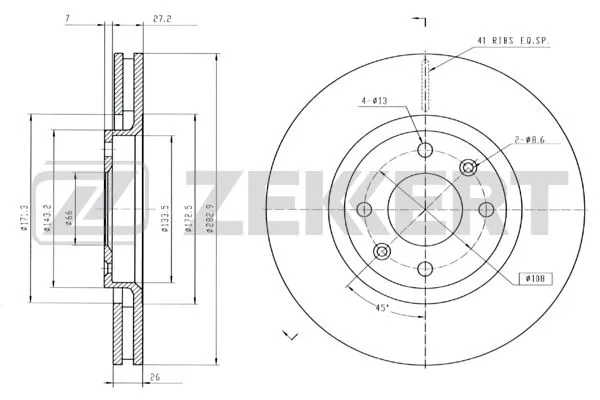 Brake Disc (BS-5024B)