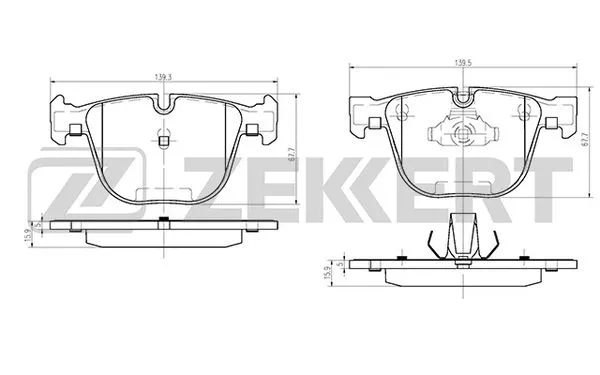Brake Pad Set, disc brake (BS-1021)