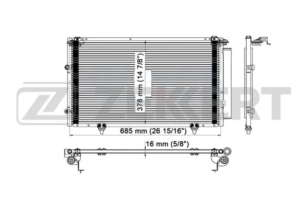 Condenser, air conditioning (MK-3040)