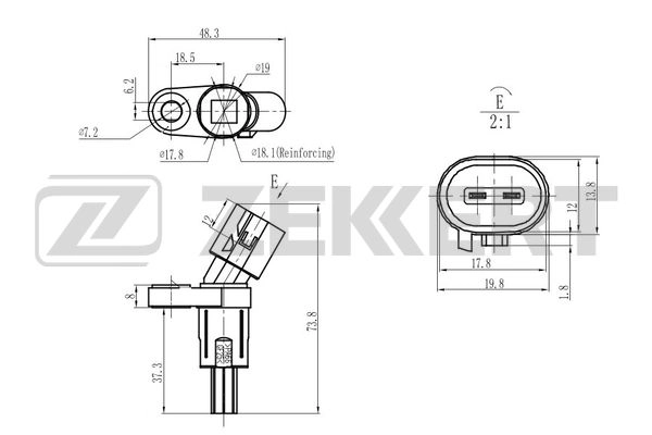 Sensor, wheel speed (SE-6180)