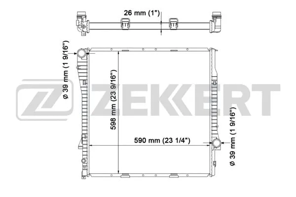 Radiator, engine cooling (MK-1137)