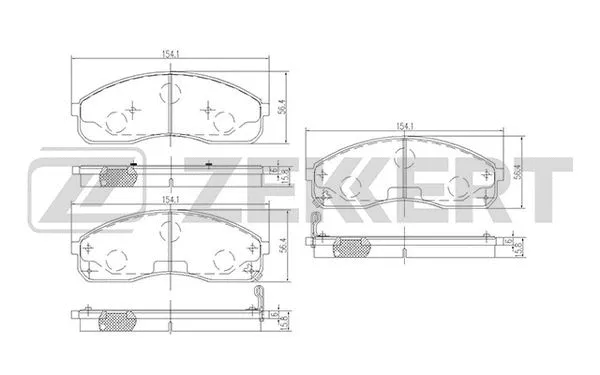 Brake Pad Set, disc brake (BS-1870)