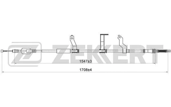 Cable Pull, parking brake (BZ-1042)
