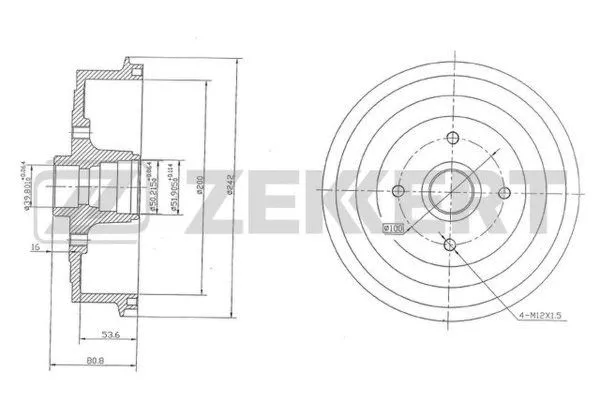 Brake Drum (BS-5412)