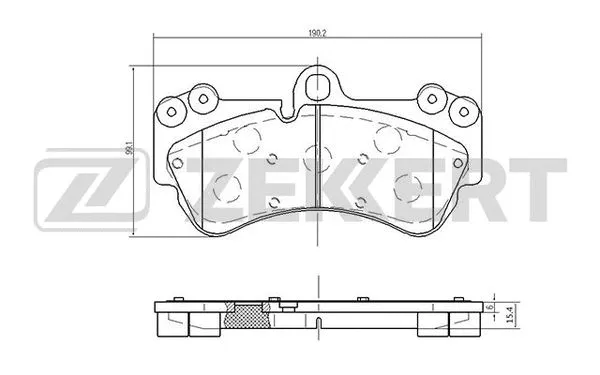 Brake Pad Set, disc brake (BS-2449)