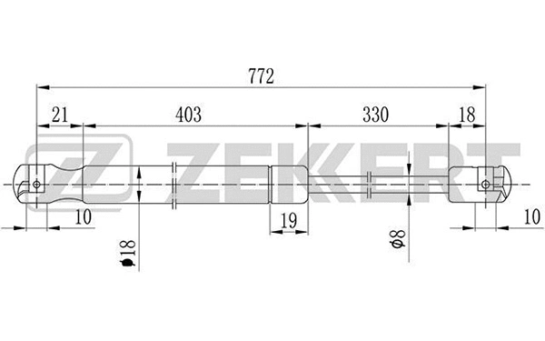 Gas Spring, boot/cargo area (GF-1457)