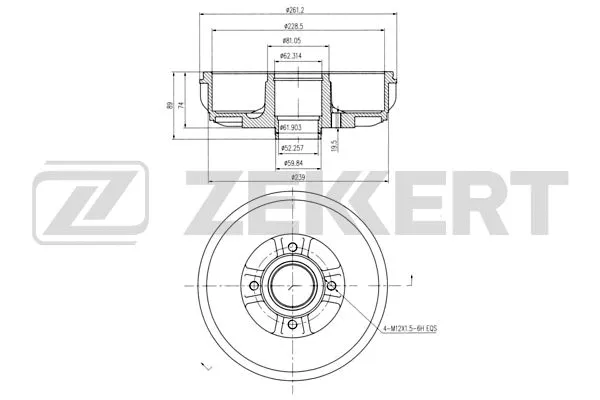 Brake Drum (BS-6322)