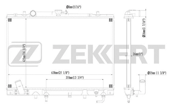 Radiator, engine cooling (MK-1131)
