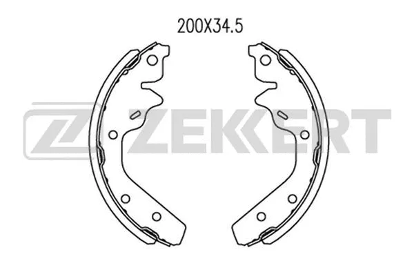 Brake Shoe Set (BK-4292)