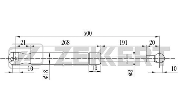 Gas Spring, boot/cargo area (GF-2089)