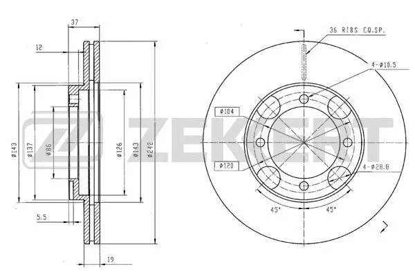 Brake Disc (BS-6052)
