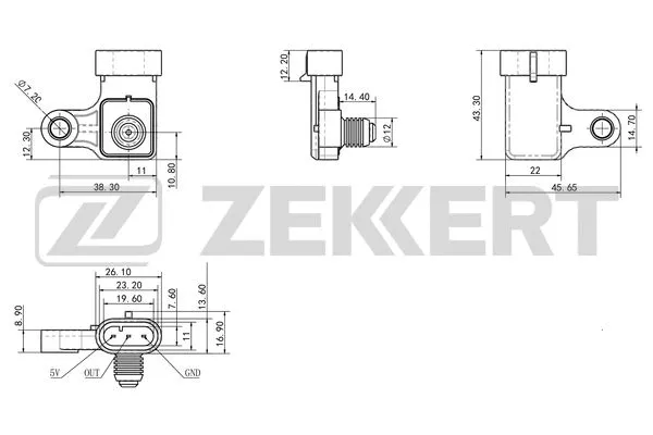 Sensor, intake manifold pressure (SE-1048)