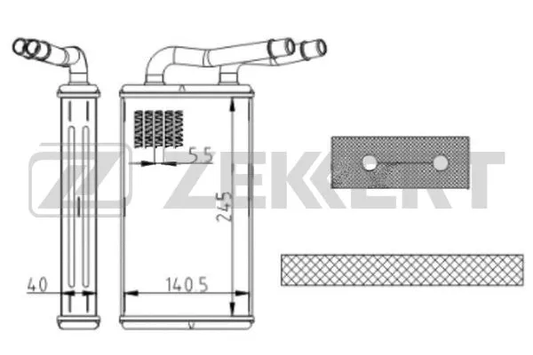 Heat Exchanger, interior heating (MK-5130)