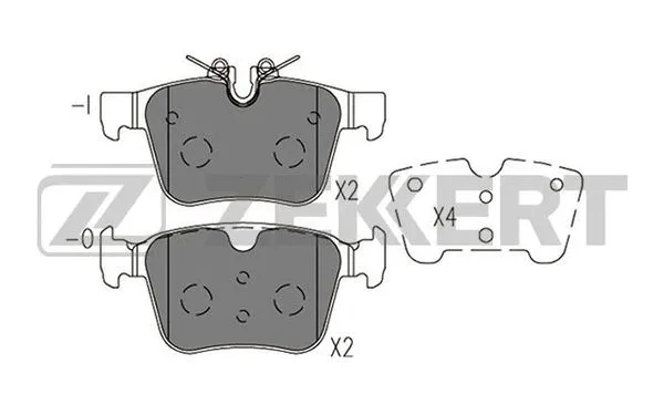 Brake Pad Set, disc brake (BS-1420)
