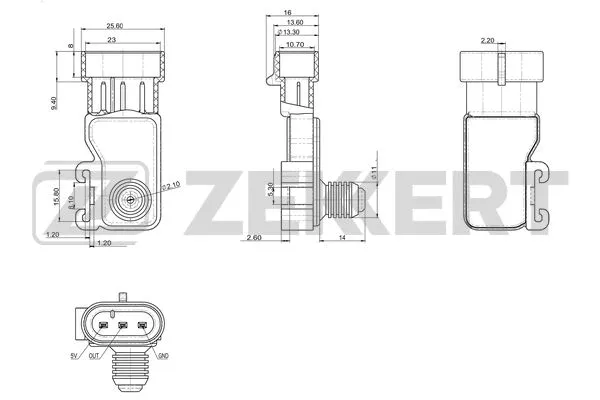 Sensor, intake manifold pressure (SE-1004)