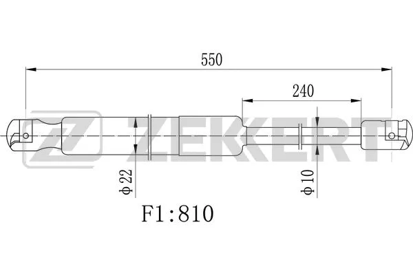 Gas Spring, boot/cargo area (GF-1087)