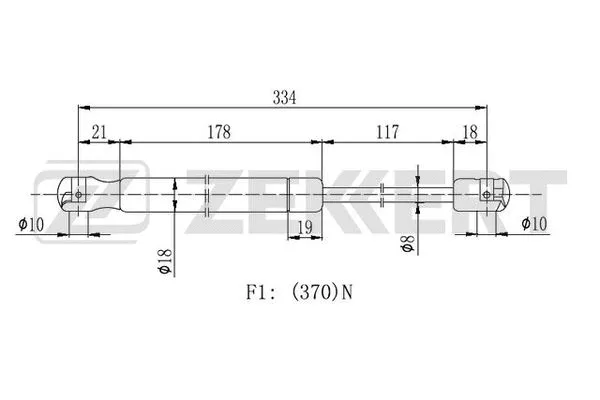 Gas Spring, boot/cargo area (GF-2011)