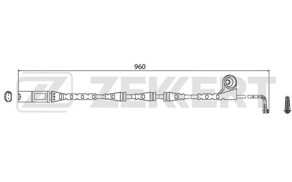 Warning Contact, brake pad wear (BS-8005)