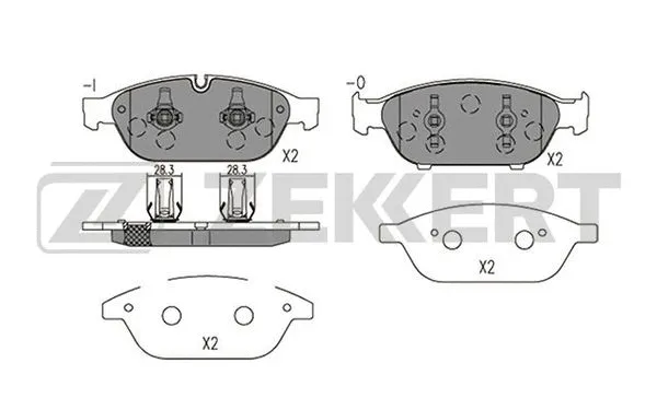 Brake Pad Set, disc brake (BS-2425)